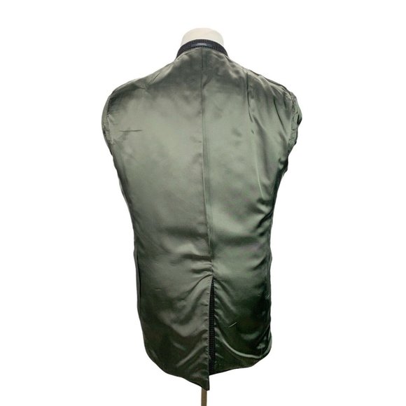 Austin Reed Brown Wool Houndstooth Blazer Jacket Sport Coat Elbow Patch 42L - Picture 8 of 10